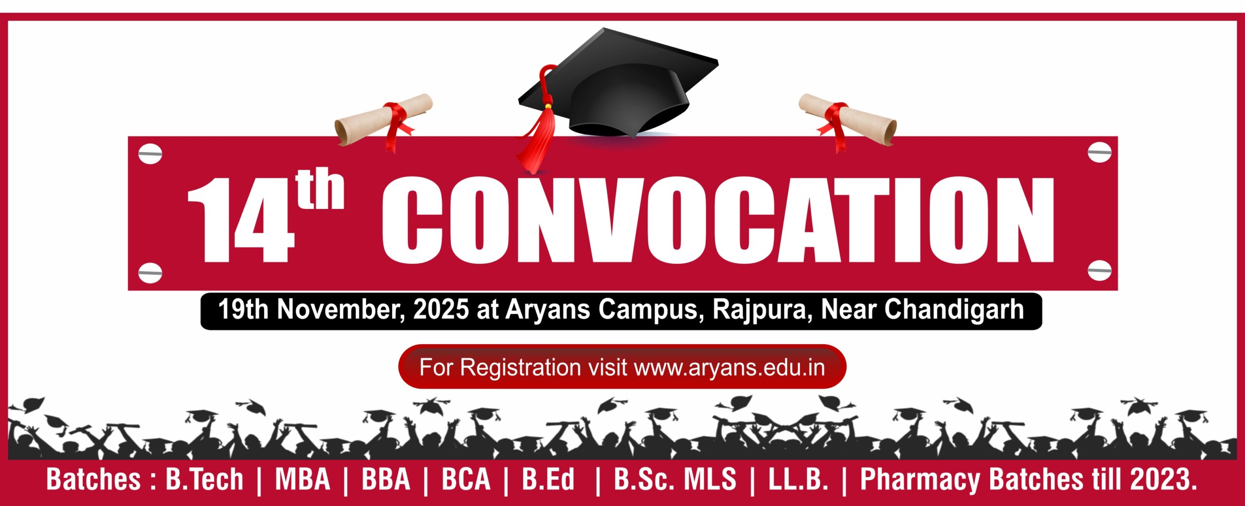14th Convocation Website Cover page