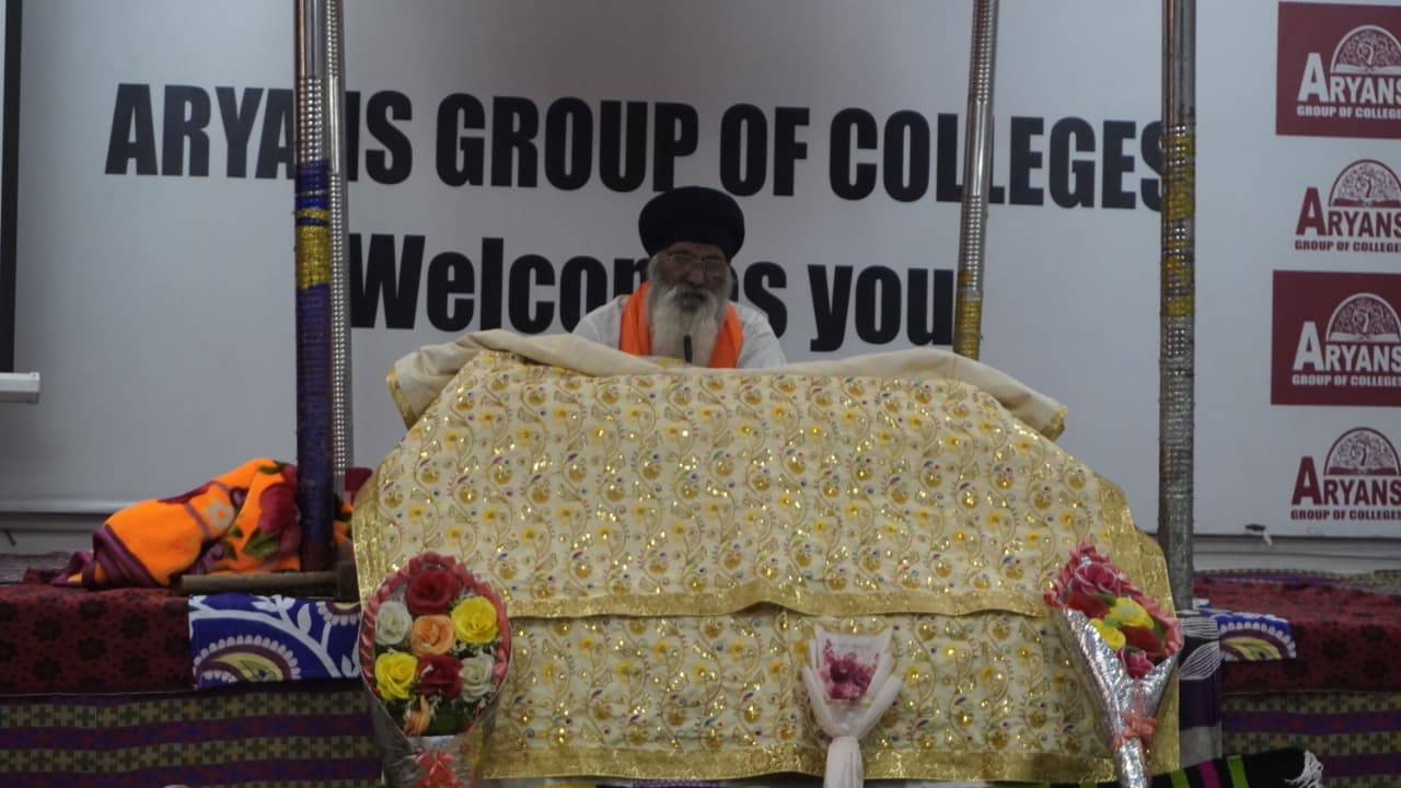 Path Shri Sukhmani Sahib Ji was held on Aryans 20th Foundation Day